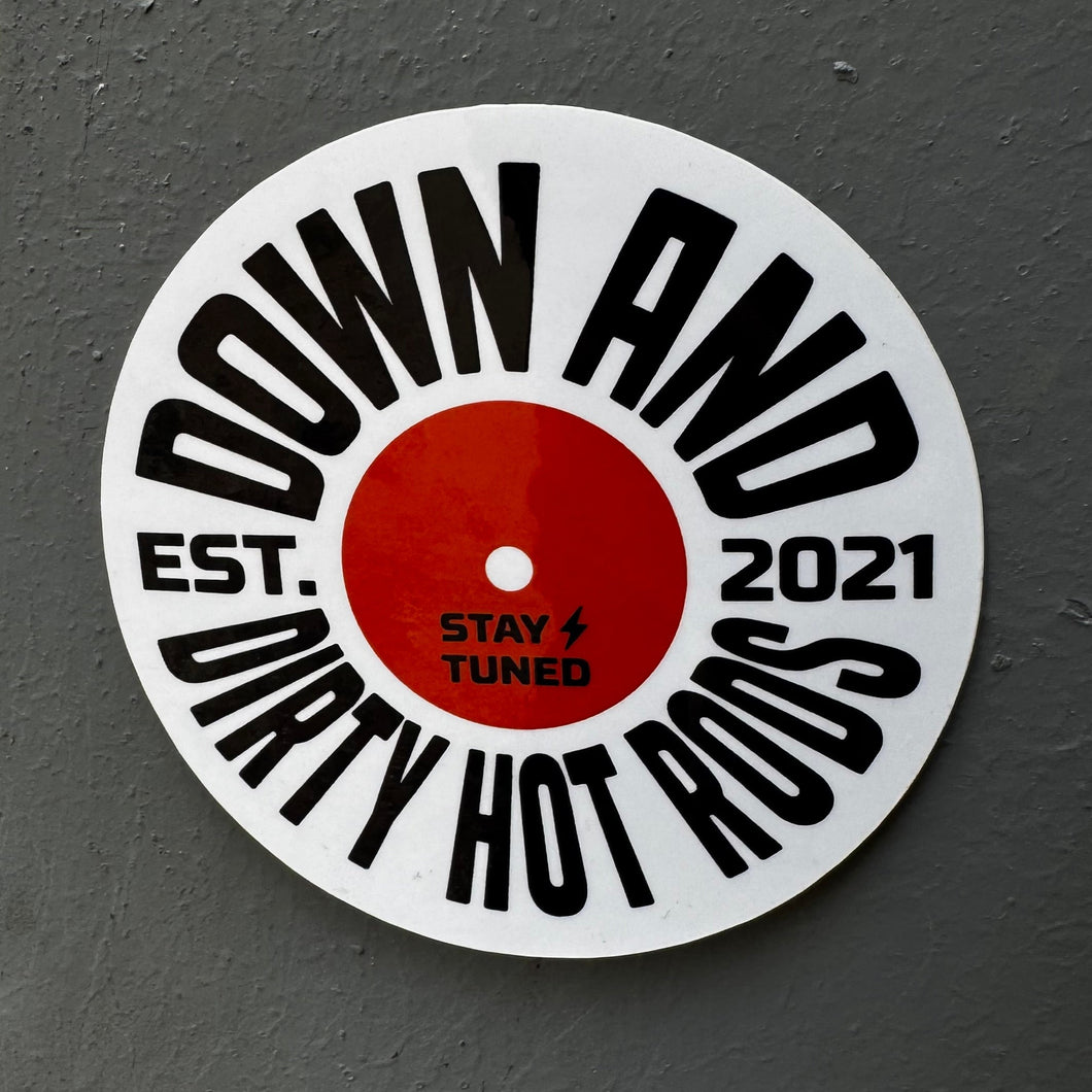 Stay Tuned Record Sticker