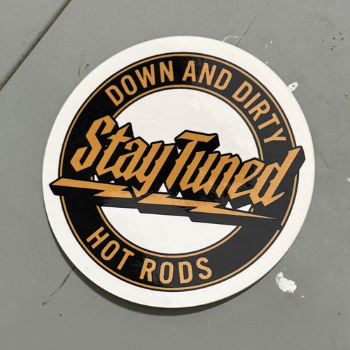 Stay Tuned GOLD Sticker