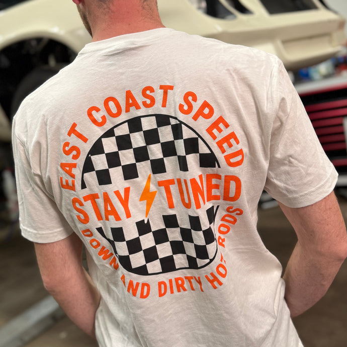 Stay Tuned Checkered Tee