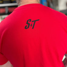 Stay Tuned HOT ROD RED Tee