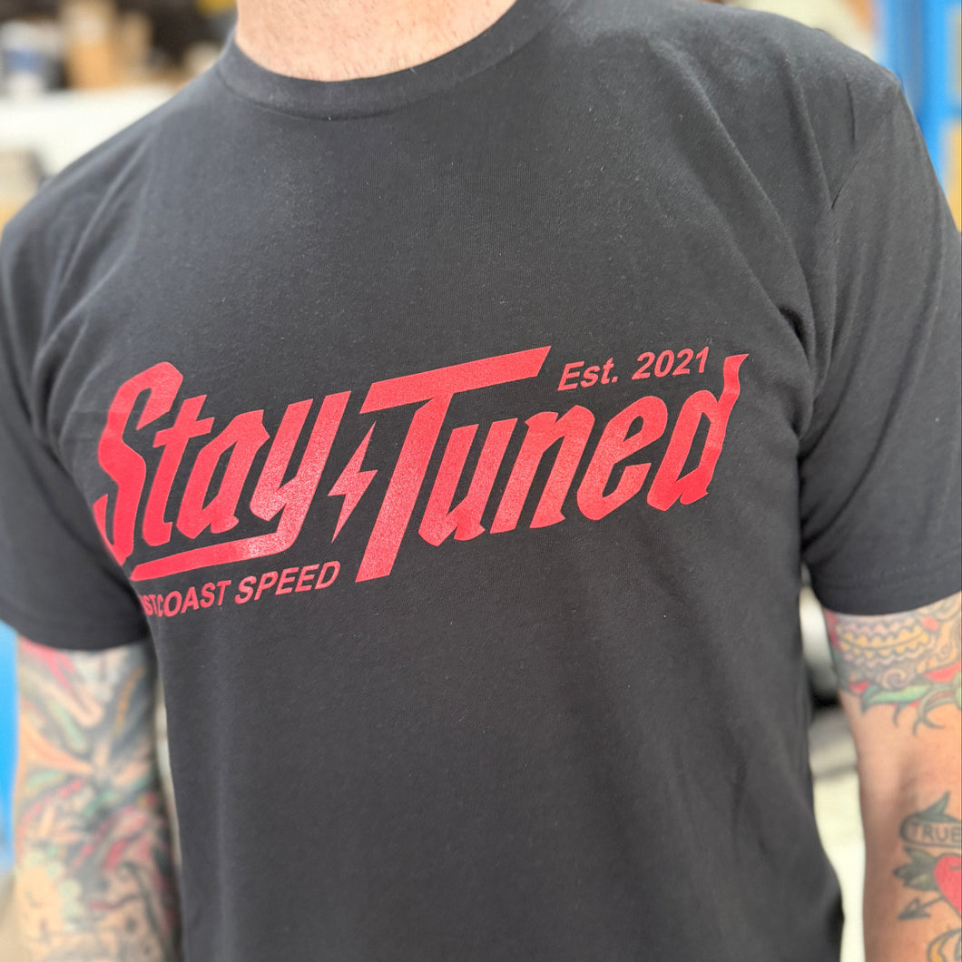 Stay Tuned HOT ROD BLACK Tee